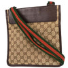 Gucci Vintage Web Crossbody Bag GG Canvas with Leather