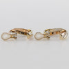 Secondhand Cartier Trinity Earrings 18K Tricolor Gold with Cultured Pearls