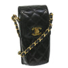 Chanel Vintage Chain Handle Clutch Quilted Lambskin