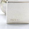 Secondhand Gucci Logo square cuffs Silver 925