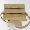 Secondhand Fendi Square Flap Beige Satin Bags