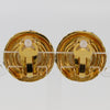 Secondhand Chanel Vintage Round CC Clip-On Earrings Metal with Faux