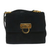 Salvatore Ferragamo Gancini Shoulder Bag Suede