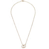 Secondhand Cartier Love Interlocking Necklace 18K Rose