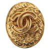 Secondhand Chanel Vintage CC Oval Clip-On Earrings