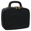 Secondhand Chanel Vintage Timeless Zip Around Vanity Case Caviar
