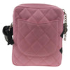 Chanel Cambon Zip Pouch Quilted Leather