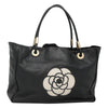 Secondhand Chanel Camellia Tote Black Leather Accessories