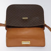 Secondhand Celine Vintage Convertible Macadam Turnlock Shoulder Bag Canvas and