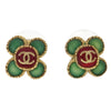 Secondhand Chanel Clover Earring Gold Plated Jewelry