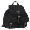 Secondhand Prada Double Front Pocket Backpack Tessuto
