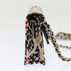 Chanel Flap Card Holder on Chain Quilted Printed Canvas