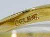 Secondhand Celine Macadam Logo Ring Yellow Gold with Diamonds