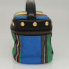 Versace Vanity Hand Bag Canvas and Leather