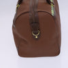 Secondhand Burberry Front Pocket Zip Boston Bag House Check Canvas and