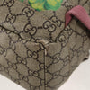 Secondhand Gucci Buckle Backpack Blooms Print GG