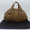 Secondhand Bvlgari Doppio Handbag Brown Leather Bags