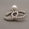 Secondhand Chanel CC Drop Brooch Metal and Faux Pearls
