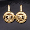 Secondhand Chanel Vintage Logo Round Cufflinks Plated