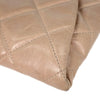 Chanel Coco Pleats Duo Color Chain Clutch Quilted Glazed Calfskin