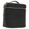 Secondhand Chanel Vanity pouch Black Leather Bags