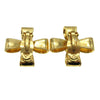 Chanel Vintage CC Clover Clip-On Earrings Metal