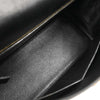 Secondhand Hermes Kelly Handbag Black Box Calf with Gold Hardware