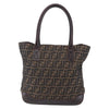 Fendi Vintage Open Tote Zucca Canvas with Leather