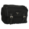 Secondhand Prada Double Buckle Flap Messenger Bag Tessuto