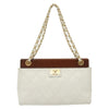 Chanel Vintage Wood Chain CC Tote Leather