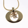 Secondhand Christian Dior Logo Pendant Necklace