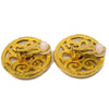 Secondhand Chanel Vintage CC Round Clip-On Earrings
