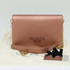 Secondhand Prada Monochrome Chain Flap Bag Saffiano