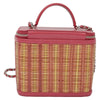 Chanel Take Away Vanity Case Rattan and Calfskin