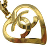 Secondhand Chanel CC Heart Pendant Necklace