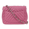 Secondhand Chanel Square Classic Single Flap Bag Chevron