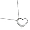 Tiffany & Co. Elsa Peretti Open Heart Pendant Necklace silver