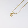 Secondhand Christian Dior CD Pendant Necklace Gold-plated