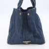 Prada Canapa Open Tote Denim