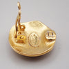 Secondhand Chanel Vintage CC Round Clip-On Earrings