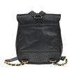Secondhand Chanel Vintage Triple Stitched CC Flap Backpack Caviar
