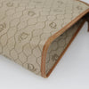 Christian Dior Vintage Honeycomb Zip Pouch Coated Canvas