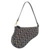 Christian Dior Vintage Saddle Bag Diorissimo Canvas