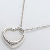 Tiffany & Co. Elsa Peretti Open Heart Pendant Necklace silver