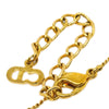 Secondhand Christian Dior CD Round Pendant Necklace