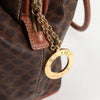 Celine Vintage Macadam Shoulder Bag Canvas and Leather