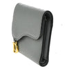 Christian Dior Saddle Trifold Flap Wallet Leather