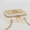 Chanel CC Zip Around Clutch with Chain Quilted Metal and Lambskin
