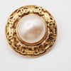 Secondhand Chanel Vintage Round Clip-On Earrings Metal with Faux