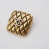 Secondhand Chanel Vintage CC Square Clip-On Earrings